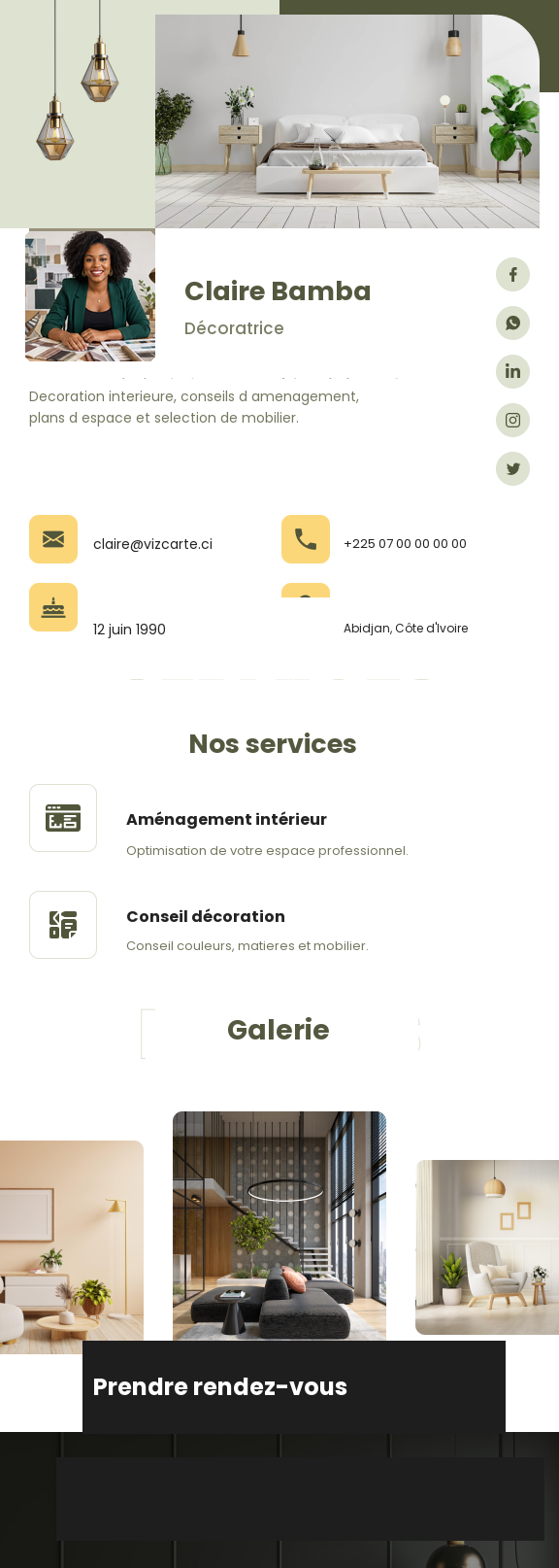 Modèle de carte VIZCARTE 32
