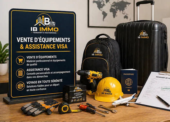 Vente d’équipements & Assistance visa